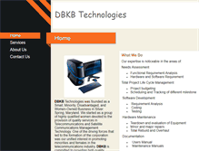 Tablet Screenshot of dbkbtechnologies.com